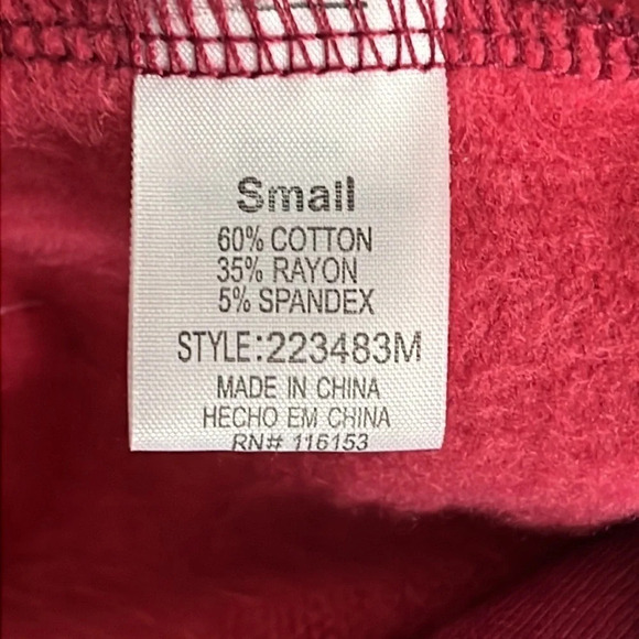 Thyme & Honey Sweatshirt Dress Shirt Combo in Magenta - NWT - Size Small - Picture 6 of 7